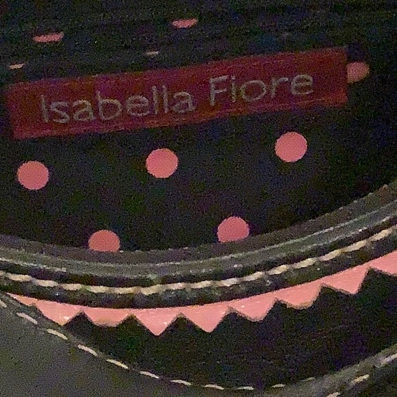 Isabella Fiore Black and Pink Shoulder Bag with Embroidery - Picture 15 of 16